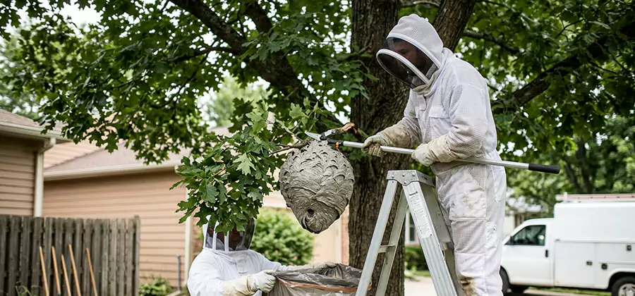Wasp Nest in Tree Removal Lake Oswego